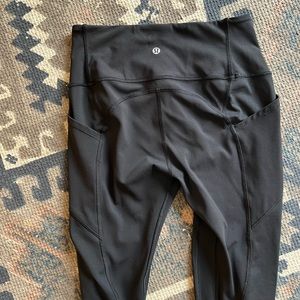 Lululemon size 6 All The Right Places 28” black